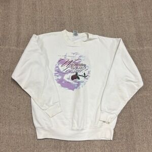 Vintage Women Thou Art Loosed Sweatshirt Mens XL White 1990s Play